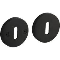 Intersteel Set van 2 sleutelrozetten Shiraat zwart