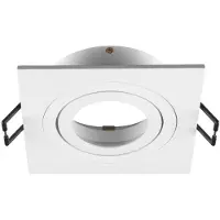 SLV Inbouwring New Tria 75 vierkant wit - zonder fitting