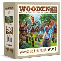 Wooden.City Houten.City Puzzel: Fantasiedorp - Houtpuzzel, 1000 stukjes