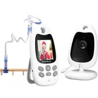 Boifun Babyfoon met Camera - 2 Inch LCD Scherm - Zonder Wifi - Nachtzicht - Tweewegcommunicatie - Temperatuurweergave - VOX - Slaapliedjes - Babyfoon met Houder