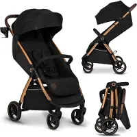 Lionelo Ingrid Buggy - Kinderwagen tot 22 kg - Auto-Folding Systeem - 360° EVA Wielen - XXL Luifel met UPF50+ - Verstelbare Rugleuning en Voetsteun - Panoramisch Ventilatiepaneel - Bekerhouder en Mand