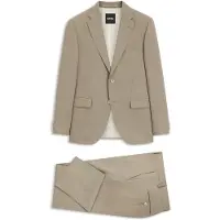 BOSS Regular-fit tweedelig pak van onderhoudsvriendelijk materiaal Maat 44