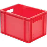 LA-KA-PE Transportstapelbak | L400xB300xH270mm | grijs PP handgreepopening | zijwanden gesloten | 1 stuk - TK400/270-0 GRAU TK400/270-0 GRAU