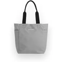Greentom Shopper - Draagtas, Boodschappentas, Lichtgewicht & Duurzaam (Gerecycled) - Grijs