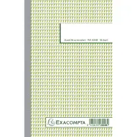 Exacompta 10x Doorschrijfpapier geruit 5x5 21x13,5cm 50 bladen zelfkopiërend papier dupli - - 3248E