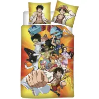 Onepiece One Piece - Personages Dekbedovertrek 100% Katoen (140x200cm + 65x65cm)