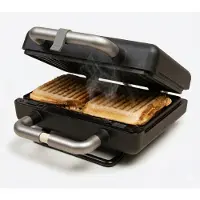 GADGY Premium Tosti Apparaat voor 2 Tosti's – Zwart - 3-in-1 Grill, Tosti- & Wafelmaker - Verwisselbare Platen - 600W - Extra Krachtig - 2x Brusselse Wafel - Croque Monsieur