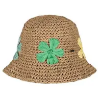 Barts zonnehoed Darshy lichtbruin Meisjes Papier Bloemen - maat 53-55