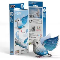 Eugy 3D Puzzel - Duif - Vogels - Duurzaam - Verzamel Ze Allemaal - 6 Jaar