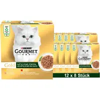 Purina GOURMET GOLD Sappige fijne reepjes multipack (12 x 8 x 85g)