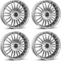 BORBET 4 velgen, model CW3, 9.0x21 inch, ET40, 5x120, kleur zilver, geschikt voor BMW X5 en X6. Alufelgen