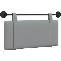 vidaXL Hangend hoofdbord Lichtgrijs Stof