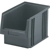 LA-KA-PE Magazijnbak | L230xB150xH125 mm | PP grijs | 25 stuks - 01750 02 05
