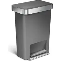Simplehuman Rectangular Liner Pocket 45 Liter Grijs
