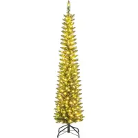 Northix Kunstkerstboom, 180 cm, met LED-verlichting
