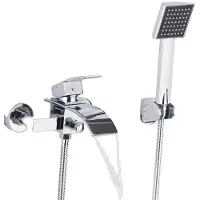 OEM Badkraan, wandmontage, modern design, chroom