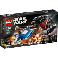 LEGO Star Wars 75196 A-Wing vs TIE Silencer microfighters