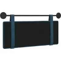 vidaXL Hangend hoofdbord Blauw Fluweel