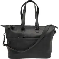 New Looxs Verla Fietstas Laptoptas - 15 inch Laptopvak - Leer - 21 liter - Zwart