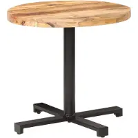 Syfax Bistrotafel rond Ø80x75 cm ruw mangohout