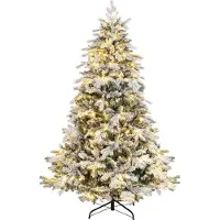 Northix Kunstkerstboom, 180 cm hoog, met 260 warmwitte LED-lampjes
