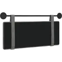 vidaXL Hangend hoofdbord Donkergrijs Fluweel
