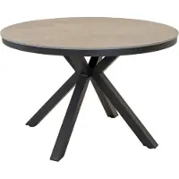 In And OutdoorMatch Tafel - Ø118x74 cm - Aluminium - Aanrechtblad van gesinterd steen