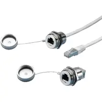Rittal SZ 2482.730 RJ45 inbouwmodule Met contramoer Messing Bont 1 stuk(s) Piece