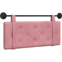 vidaXL Hangend hoofdbord Roze Fluweel