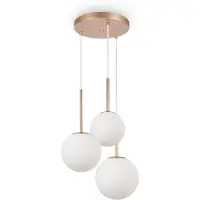 Maytoni Basic, hanglamp, 3x E14 fitting, 45 cm, goudkleurig