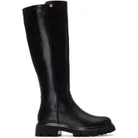 Xti Dames Laarzen 144419 zwart (38), Plat, 1 tot 3 cm, Ritssluiting, Casual 14441901-NEGRO