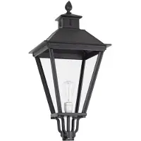 Ks Verlichting Vierkante, nostalgische lantaarn lamp Bergeijk K9 zwart
