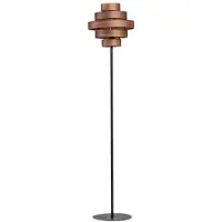 Eth Vloerlamp Walnut walnoot bruin Ø 50cm