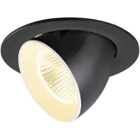 SLV Inbouwspot Numinos Gimble L zwart/wit 3000K - 40gr