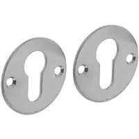Intersteel Set van 2 cilinderrozetten Tira RVS 2mm dun