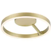 SLV Strakke plafondlamp One 40 goud Ø 40cm