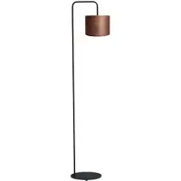 Masterlight Vloer Schemerlamp Venus 152cm met bruine lampenkap