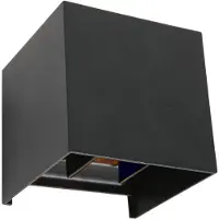 Steinhauer Buitenlamp Boxx incl. LED 2 lichts dag nacht sensor zwart