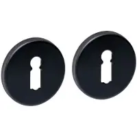 Intersteel Set van 2 rozetten Tira sleutelgat zwart