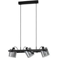 Eglo Hanglamp Hornwood 2 zwart 3-lichts
