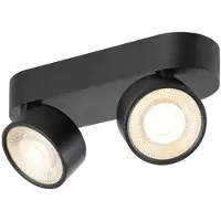 SLV Opbouwspot Kalu 2.0 dubbel zwart 2700K