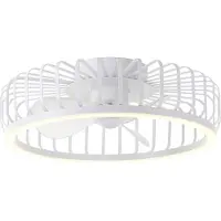 Brilliant Capo - Plafondventilator - Met verlichting - Ø 48 cm - LED 36W - CCT - 2700K-6500K - Dimbaar - Wit - Zeer stil