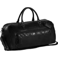 The Chesterfield Brand Antique Buff Weekendtas zwart, Effen