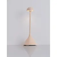 Nova Luce Tafellamp Dalt zand bruin oplaadbaar met USB
