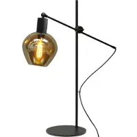 Masterlight Tafellamp zwart Bounty met blackline glas