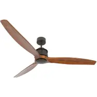 Beacon Houten plafondventilator met brons Airfusion Akmani Ø 152cm