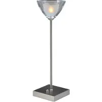 Masterlight Led tafellamp Caterina LED 42cm metaalgrijs