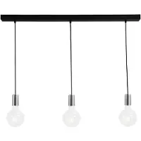 Masterlight Hanglamp Concepto 3-lichts zwart met grijs