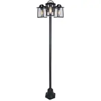 Lutec Leuke Tuinlamp Kelsey Zwart 3 Lichts