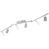 Pure LED-plafondlamp Mira, dimbaar, alu / grijs / zink, Woon-/ Eetkamer, Aluminium, Modern, LED plafondlamp